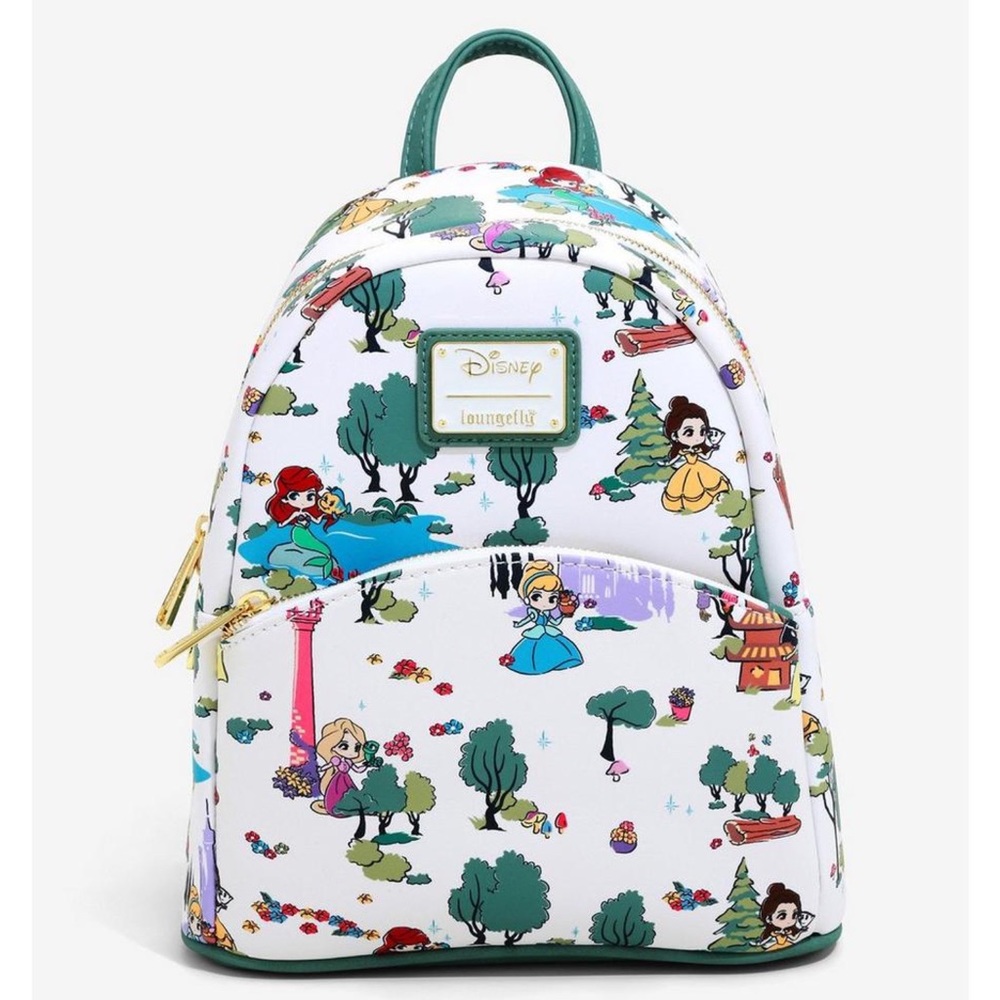 Loungefly Disney Princess Landscape White‎ Mini Backpack